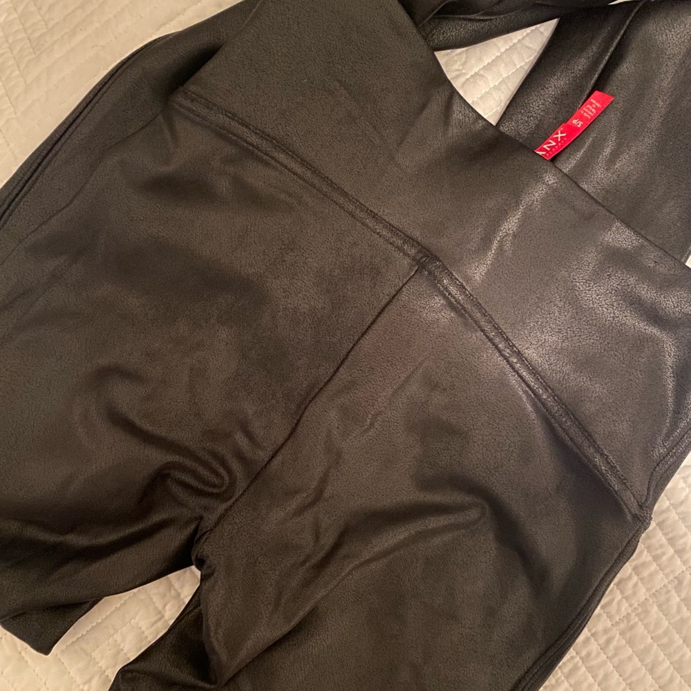 Spank faux leather leggings. NEW no tags. Size small